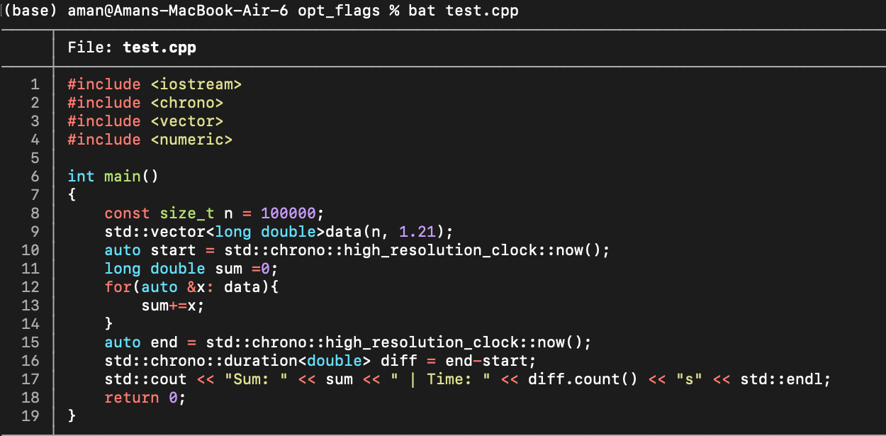 o2 vs o3 matrix multiplication